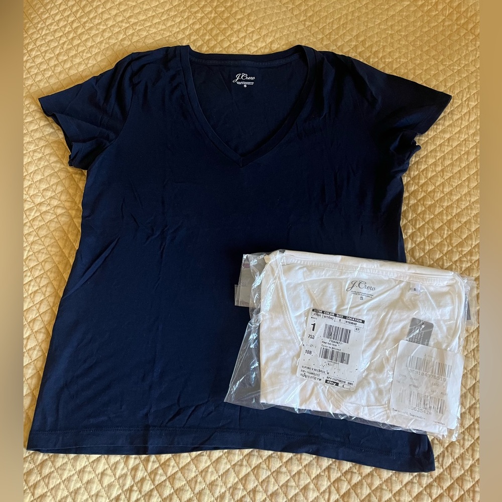 Cotton V Neck Tee